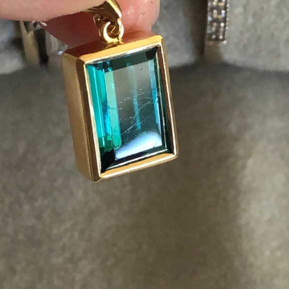 Blue Indicalite Tourmaline Drop - Picture 6 of 8